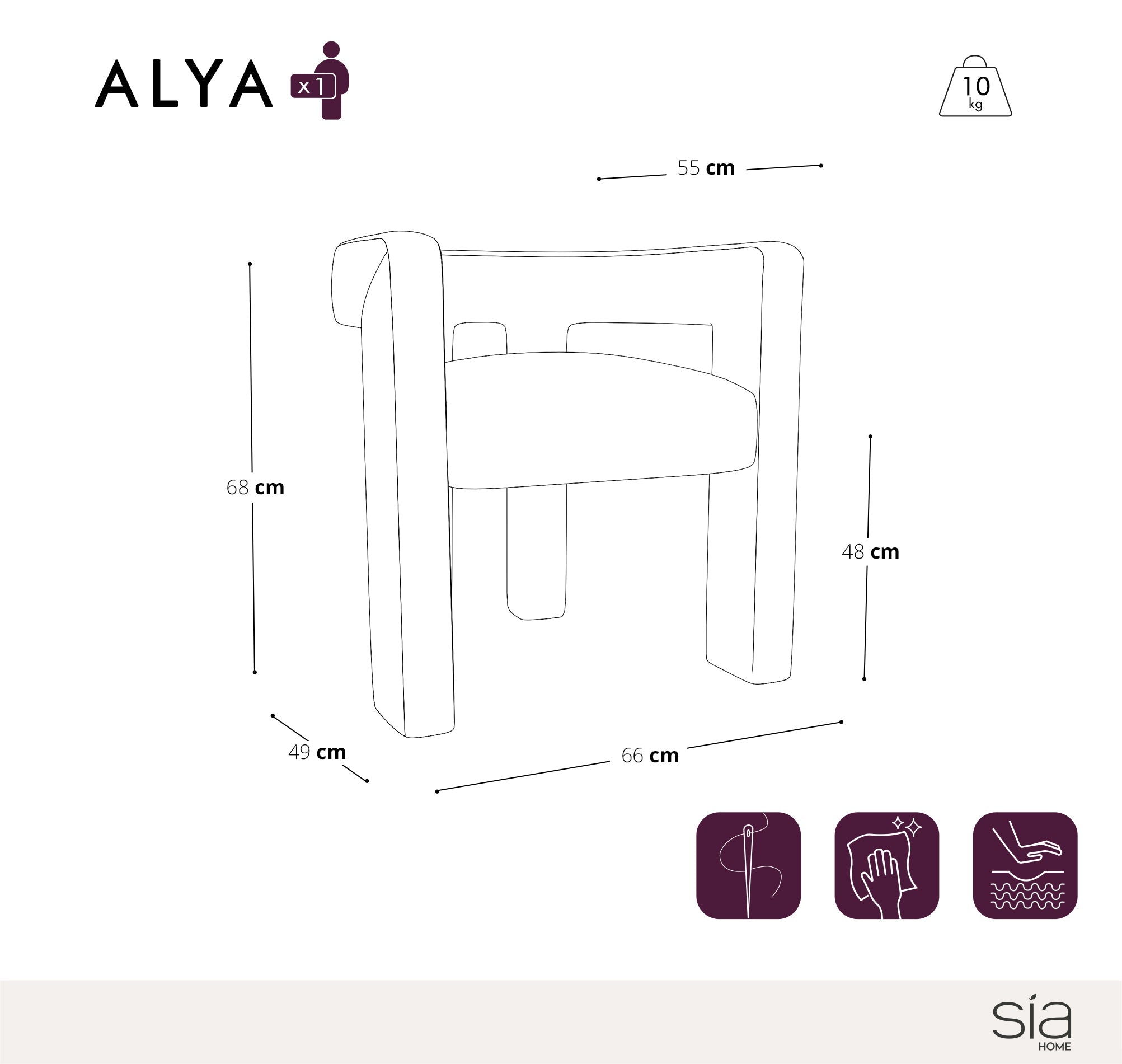 Fauteuil Alya