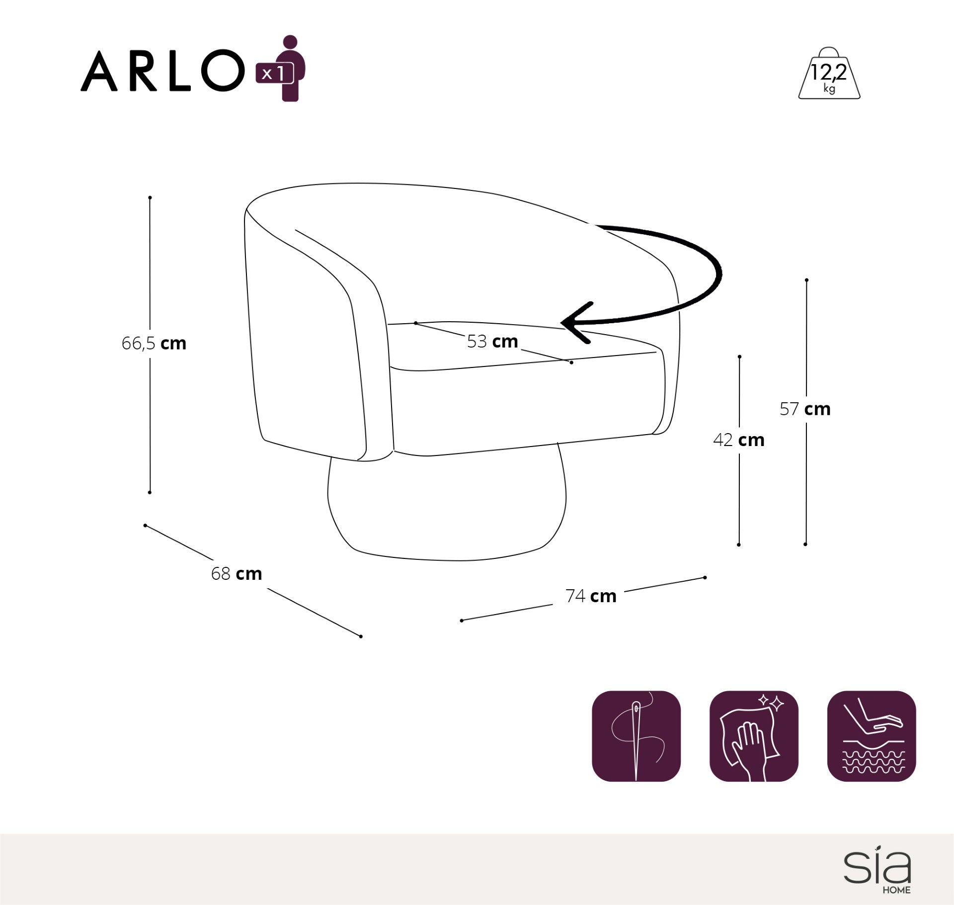 Fauteuil ARLO