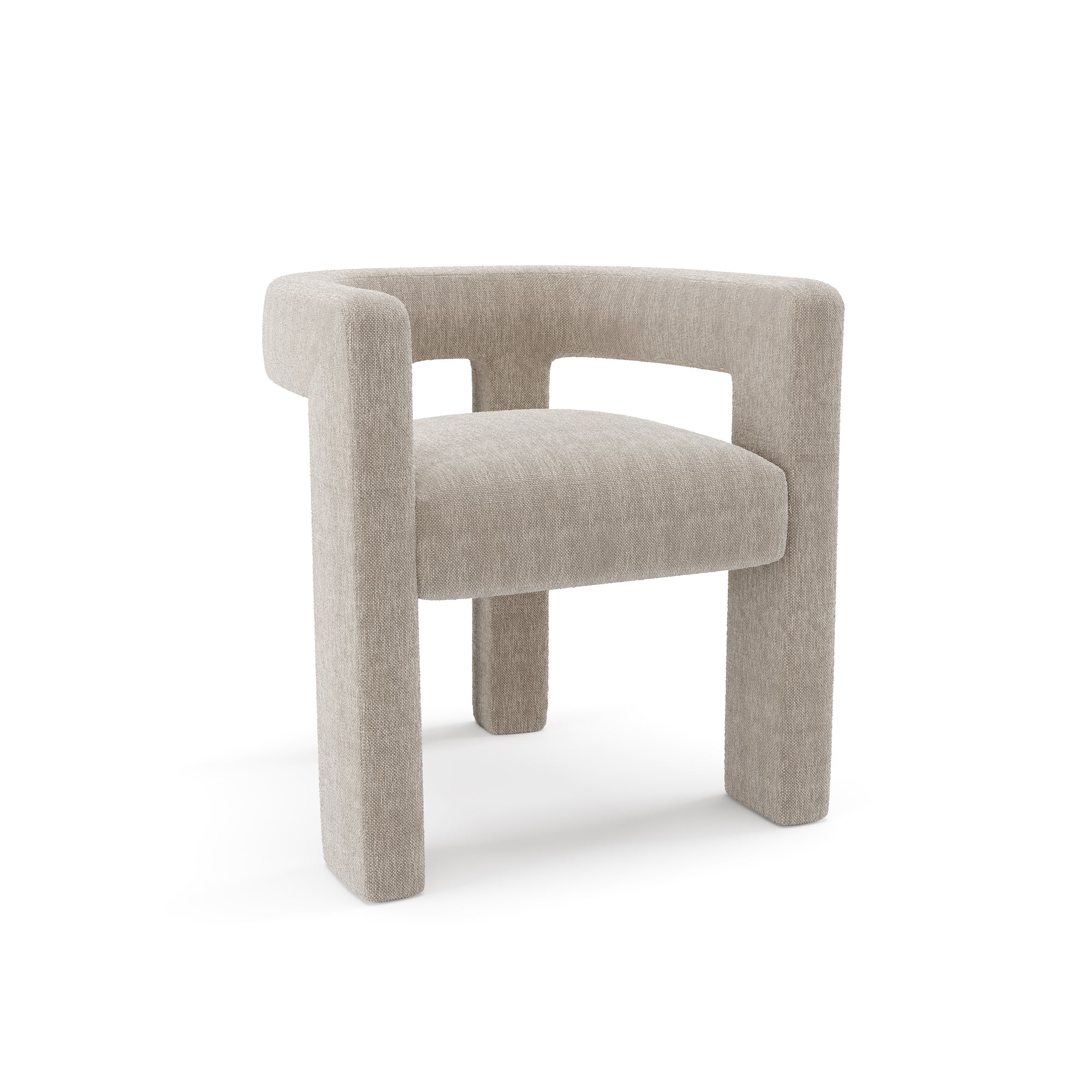 Fauteuil CELIA tissu tramé