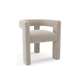 Fauteuil CELIA tissu tramé
