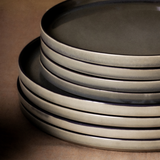 Service 4 dessert plates Greeny