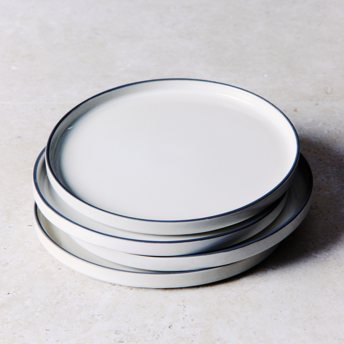 Service 4 assiettes plates Creamy