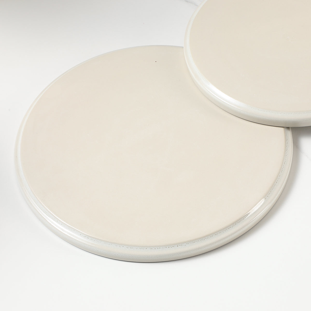 Service 4 assiettes plates Creamy