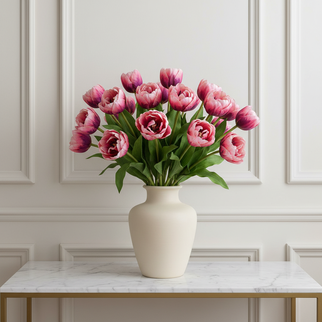 Tallo de tulipán doble