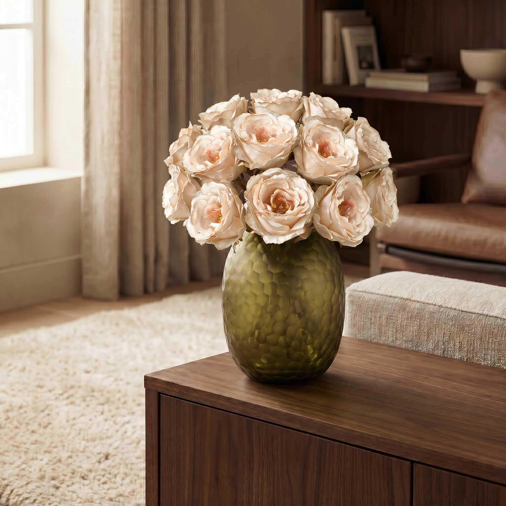 Closed Rose Leslie Stem