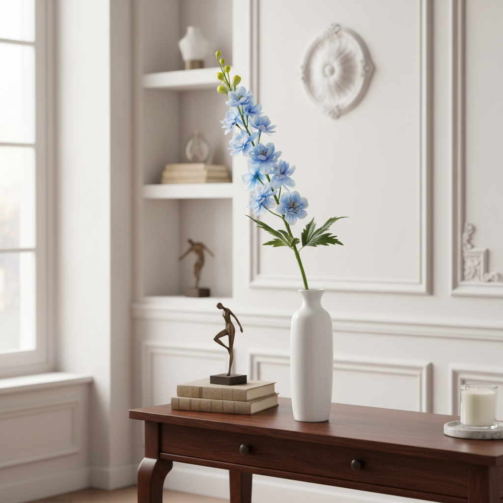 Vástago Delphinium de pequeño formato