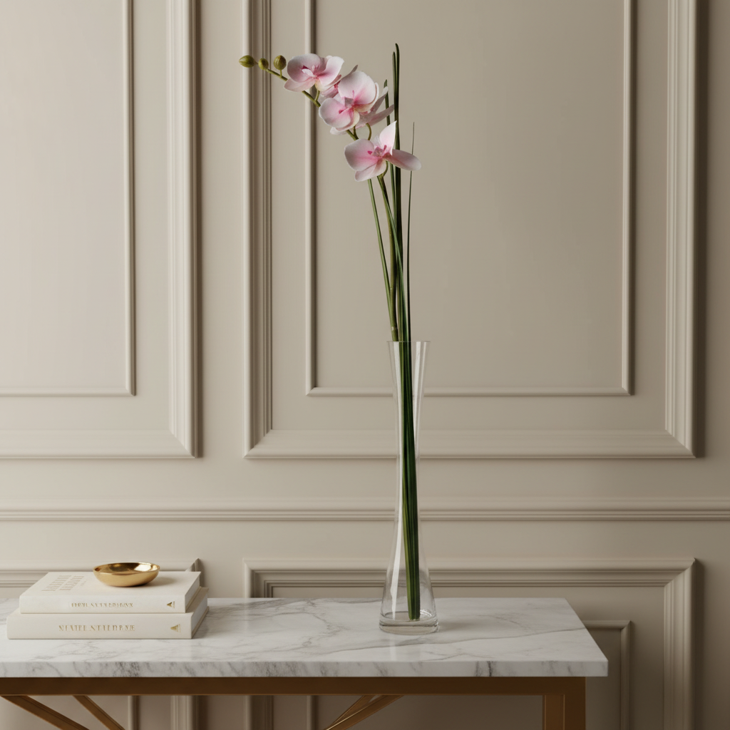 Orchidée Artificielle en Illusion d'Eau