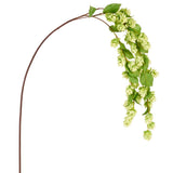 tige tombante de houblon blanc feuillage artificiel haut de gamme réaliste
