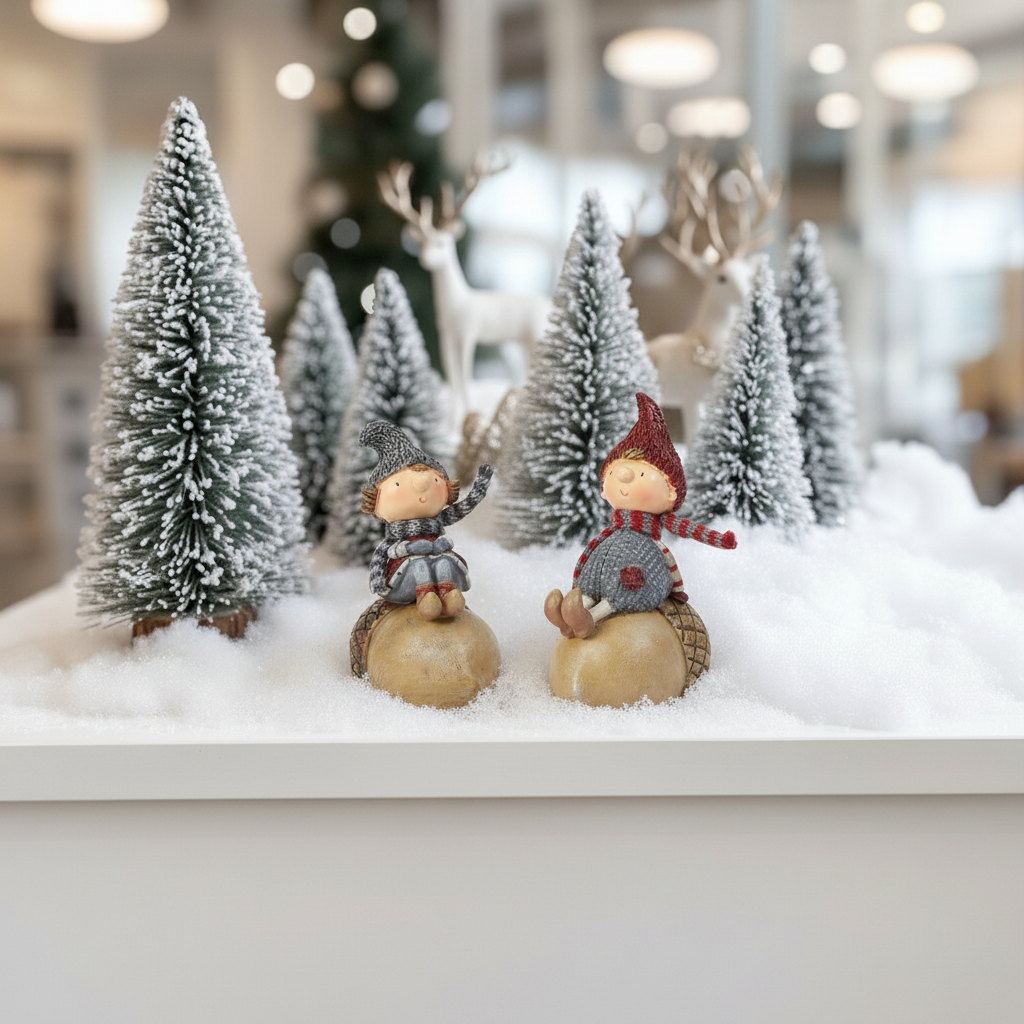 Figurine di Natale Bambini su Olaf nocciola