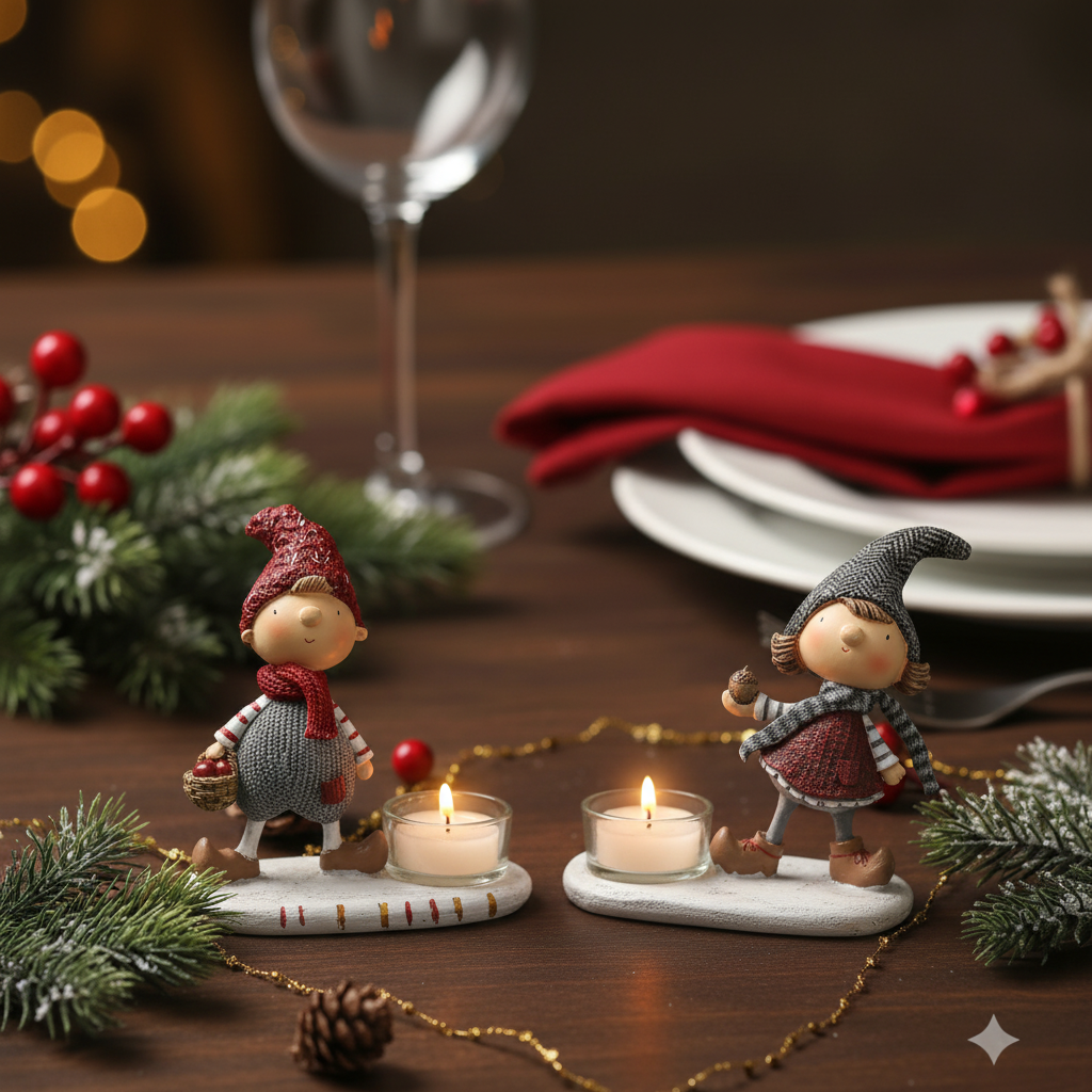 Porte-Bougies de Noël Figurines Olaf