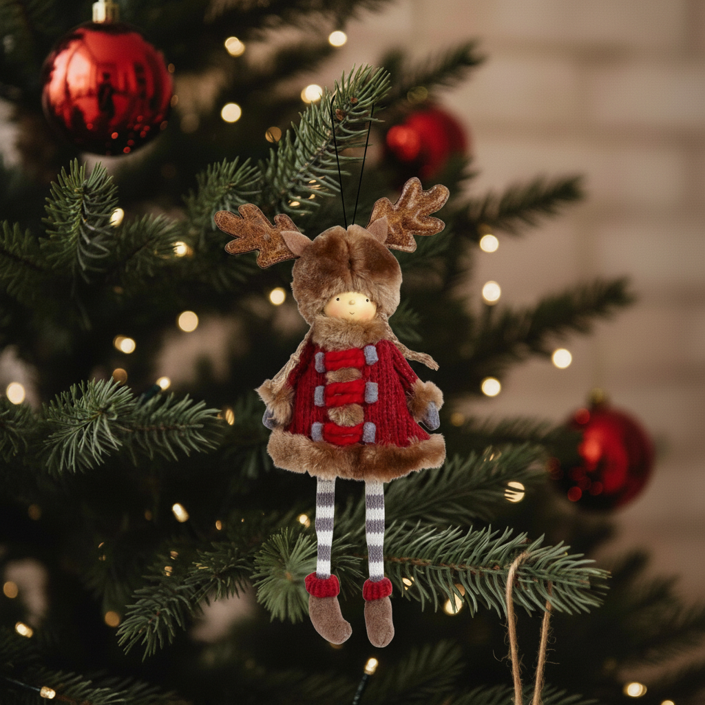 Suspension Figurine de Noël Fillette Rudy