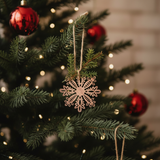 Lámpara colgante navideña Natura copo de nieve