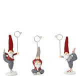Porta biglietti di Natale con figurine di Babbo Natale Yoga