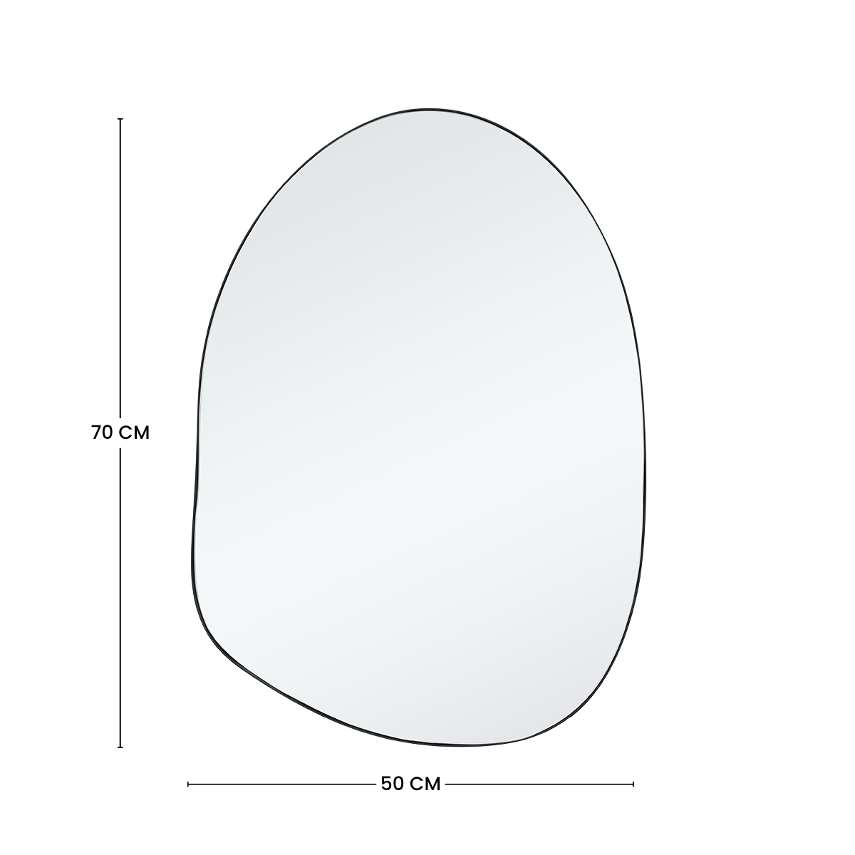 Espejo orgánico 70x50cm