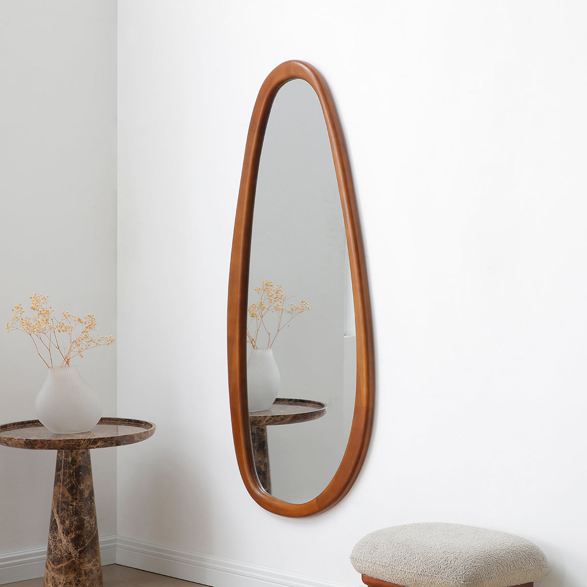 Espejo de madera orgánico 150x70cm