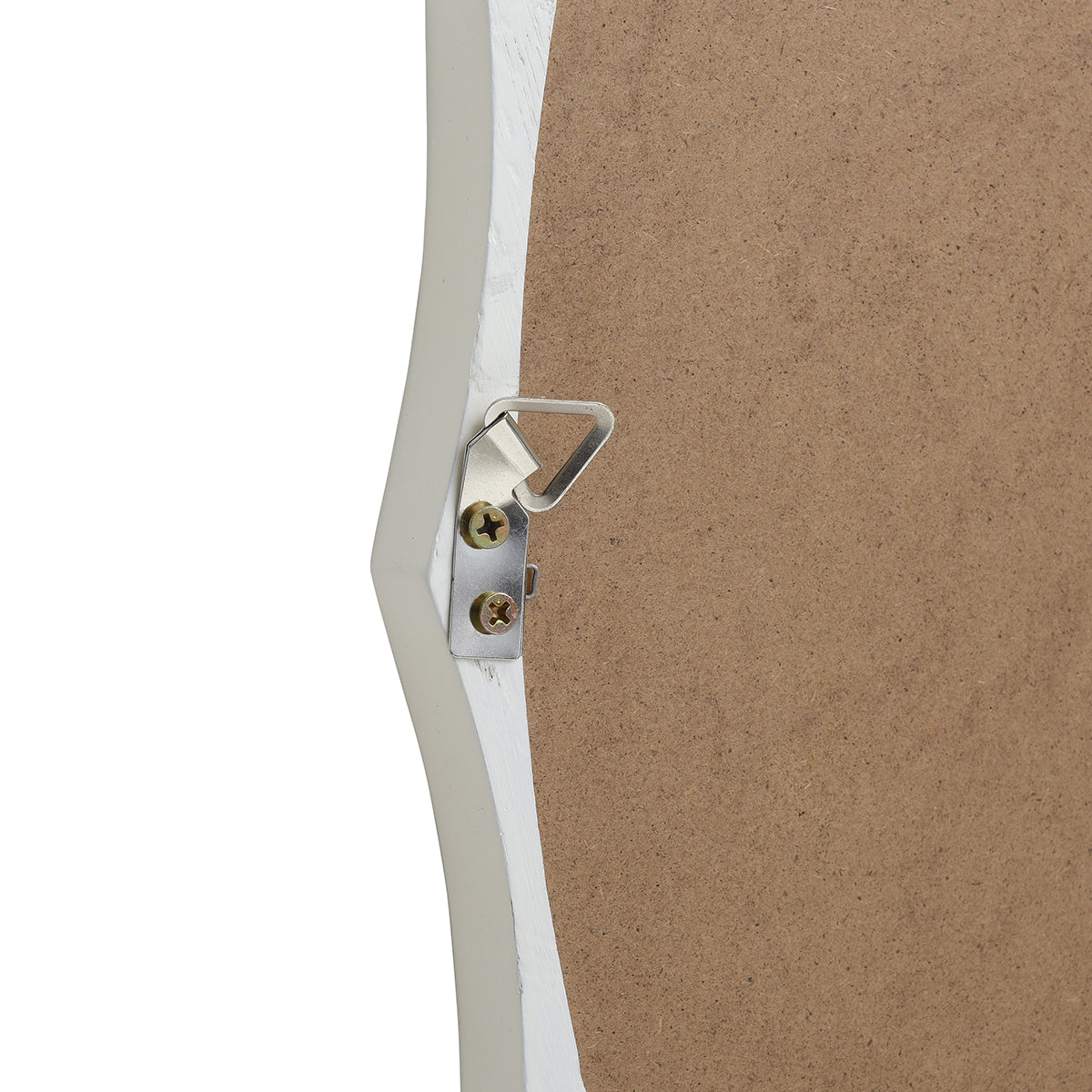Specchio rotondo ondulato in legno 76x76 cm