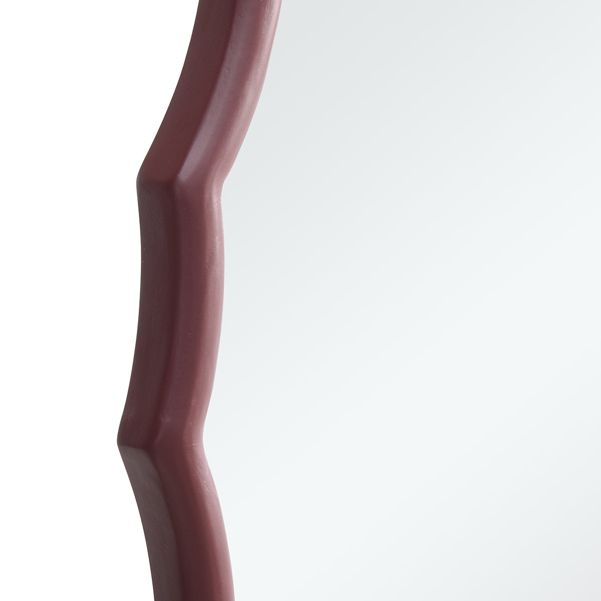 Specchio rotondo ondulato in legno 76x76 cm