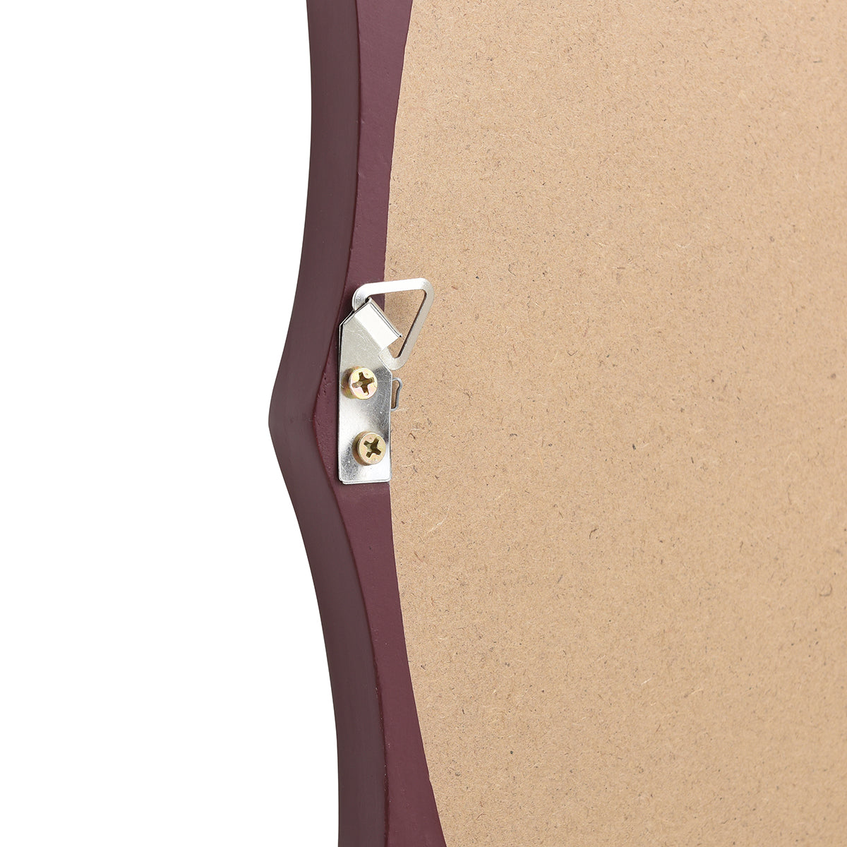 Specchio rotondo ondulato in legno 76x76 cm