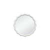 Specchio rotondo ondulato in legno 38x38 cm