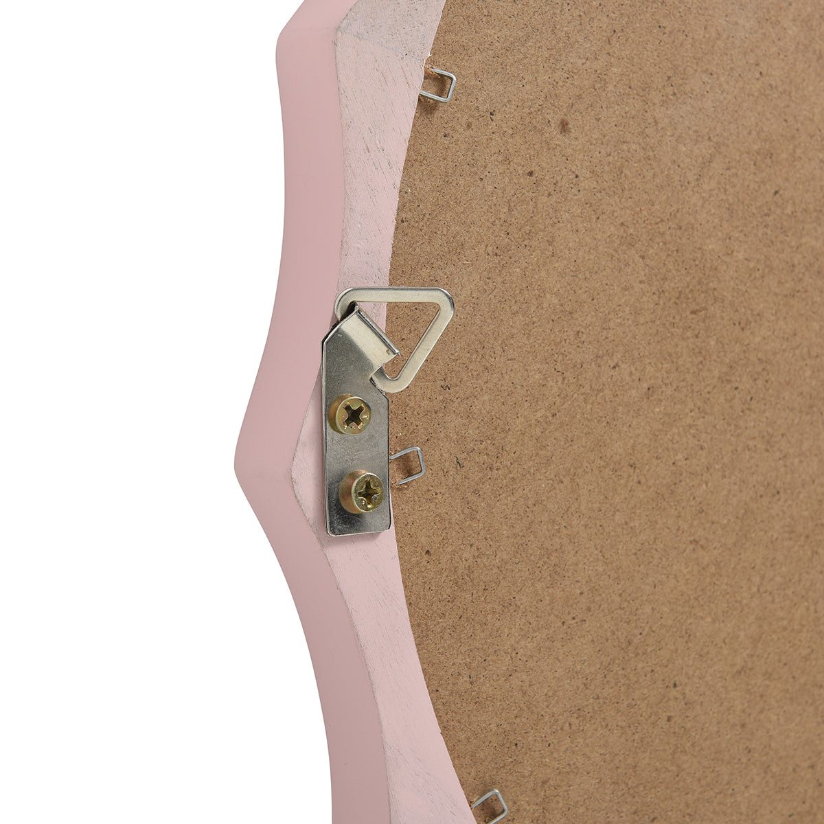 Espejo redondo ondulado de madera 38x38cm