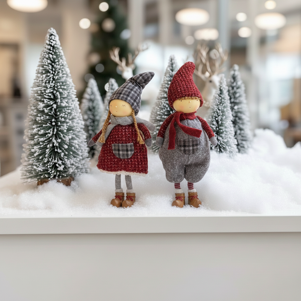 Figura navideña del pequeño Olaf de pie