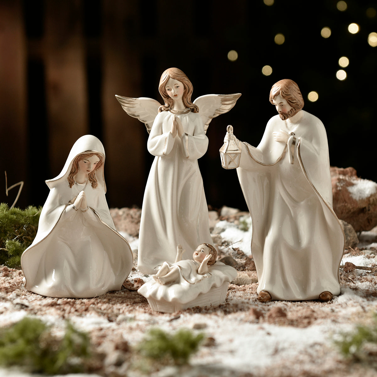 Crèche de Noël en porcelaine Eve