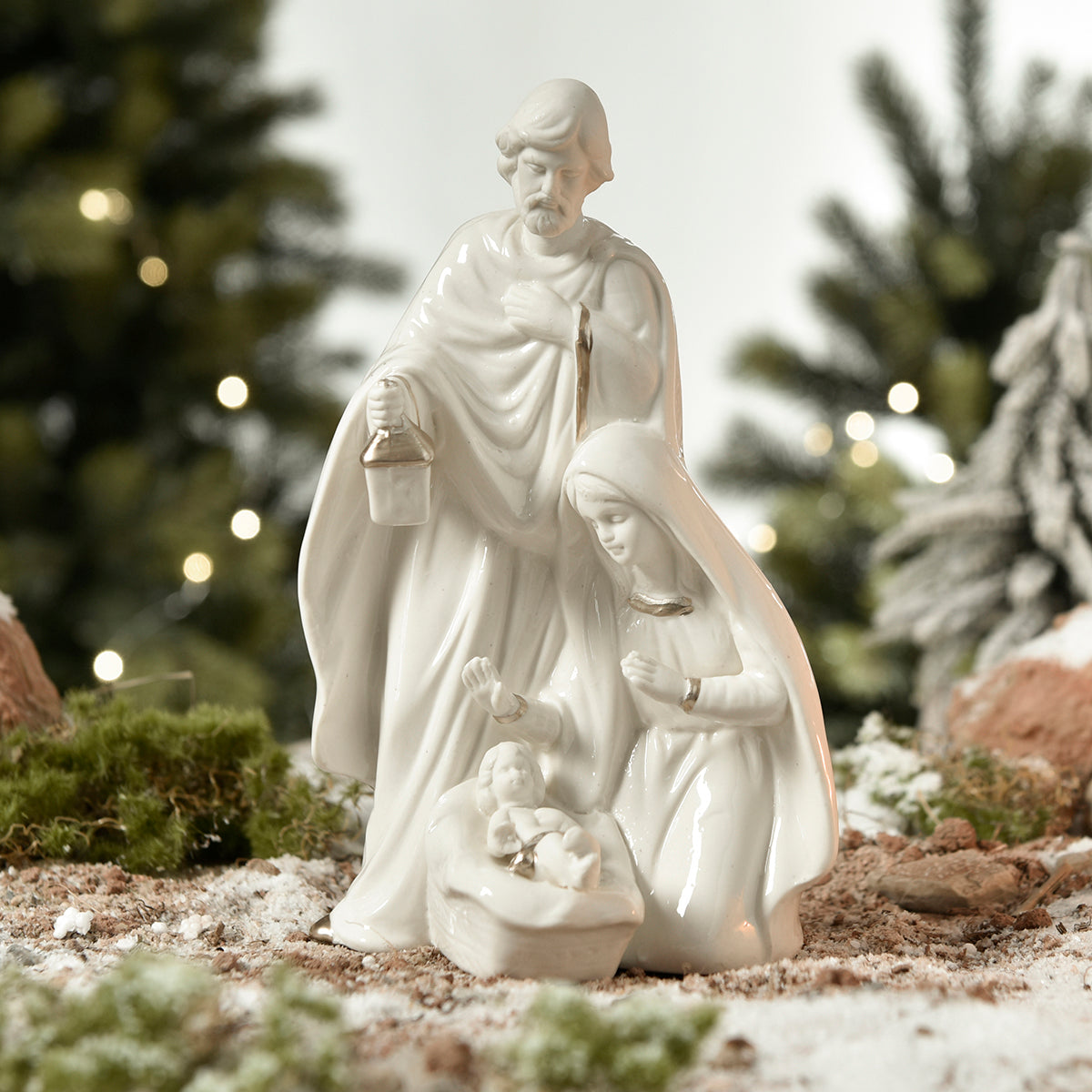 Crèche de Noël en porcelaine Elisabeth