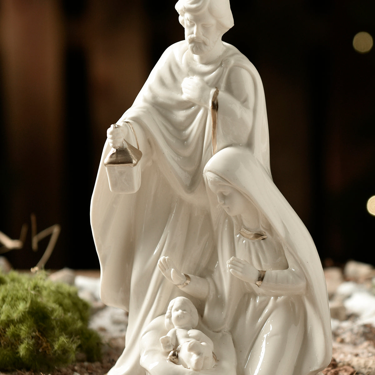 Crèche de Noël en porcelaine Elisabeth