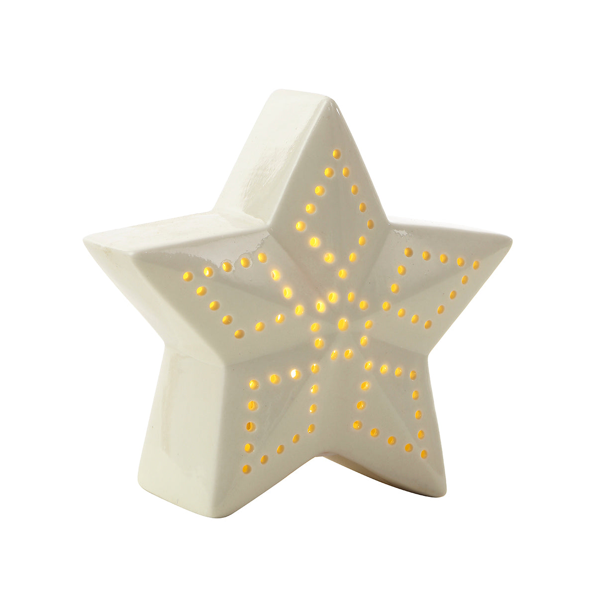 Figurine Etoile de Noël LED motif losanges