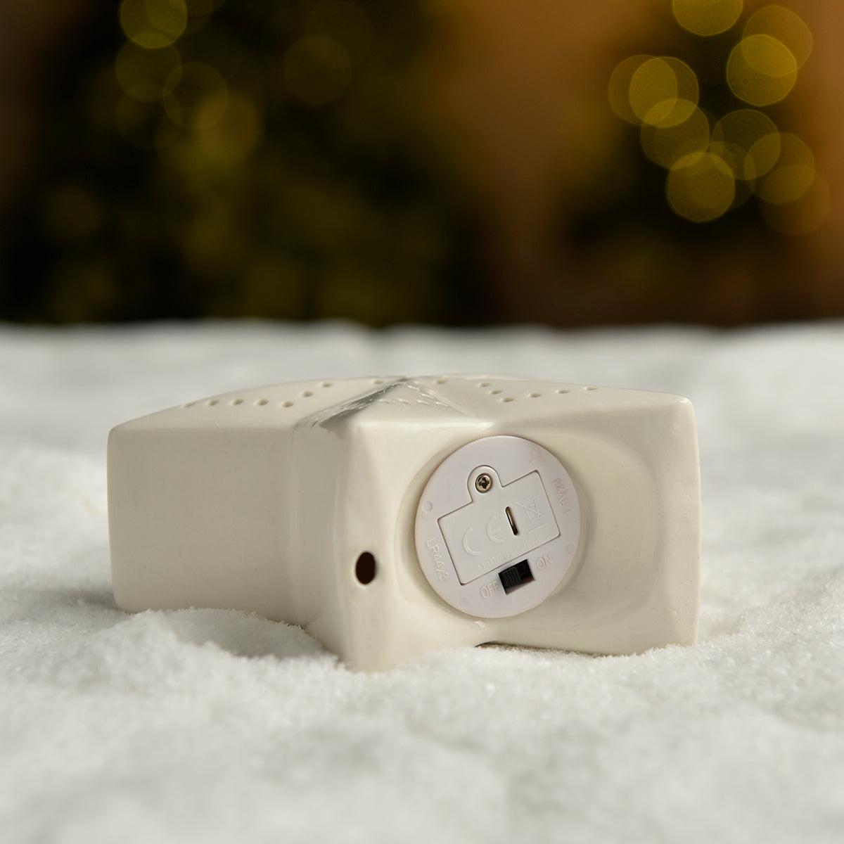 Figurine Etoile de Noël LED motif losanges