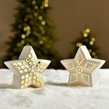LED Christmas Star Figurine Large Diamonds