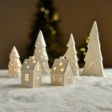 Grande statuetta di chalet di Natale