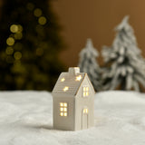 Piccola statuetta di chalet di Natale