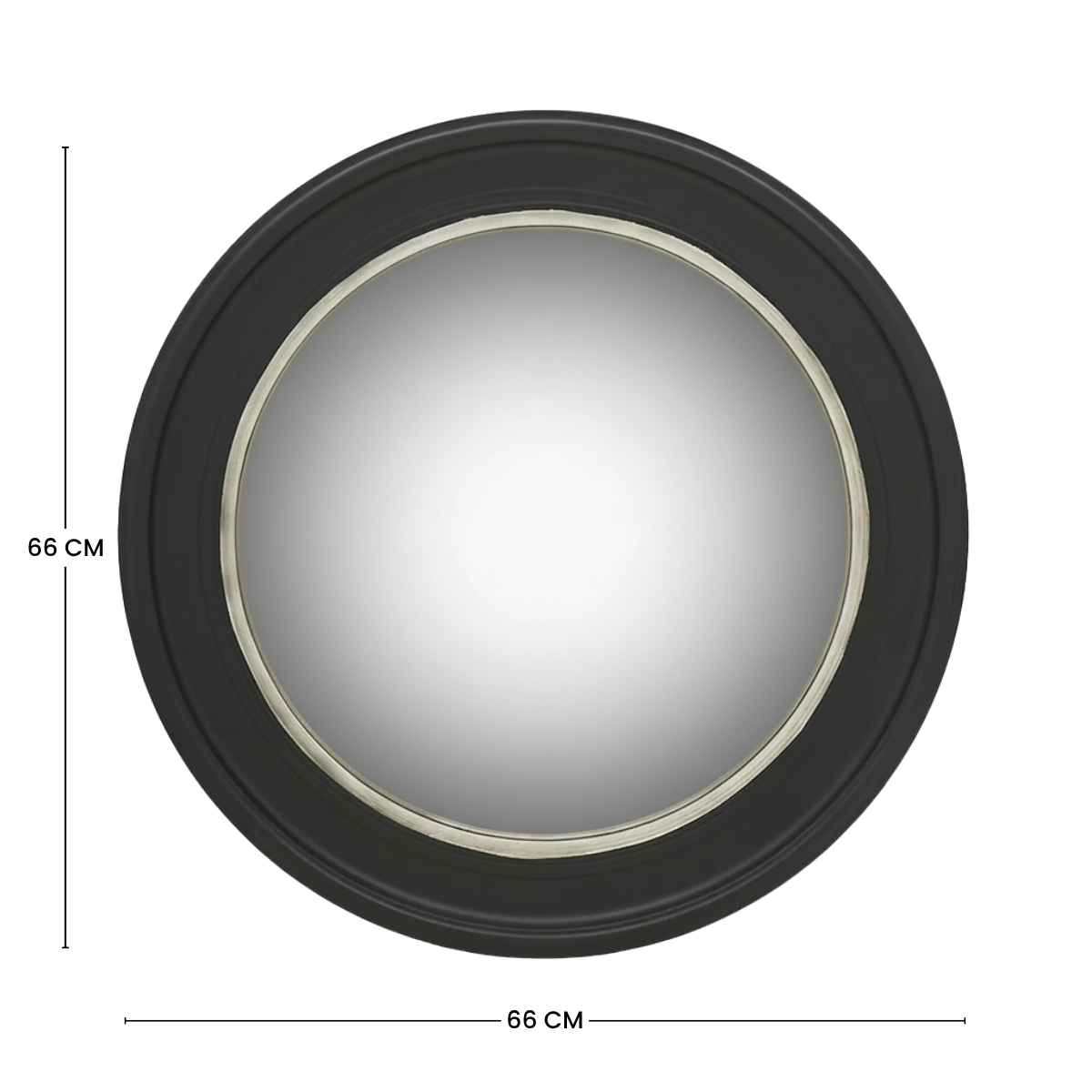 Miroir rond convexe Eclipse 66 cm