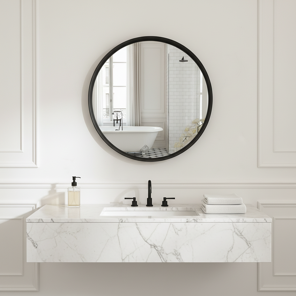 Miroir rond Lio 80 cm