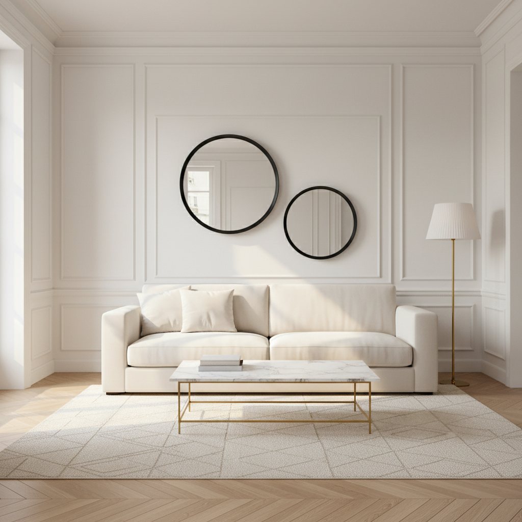 Miroir rond Lio 80 cm