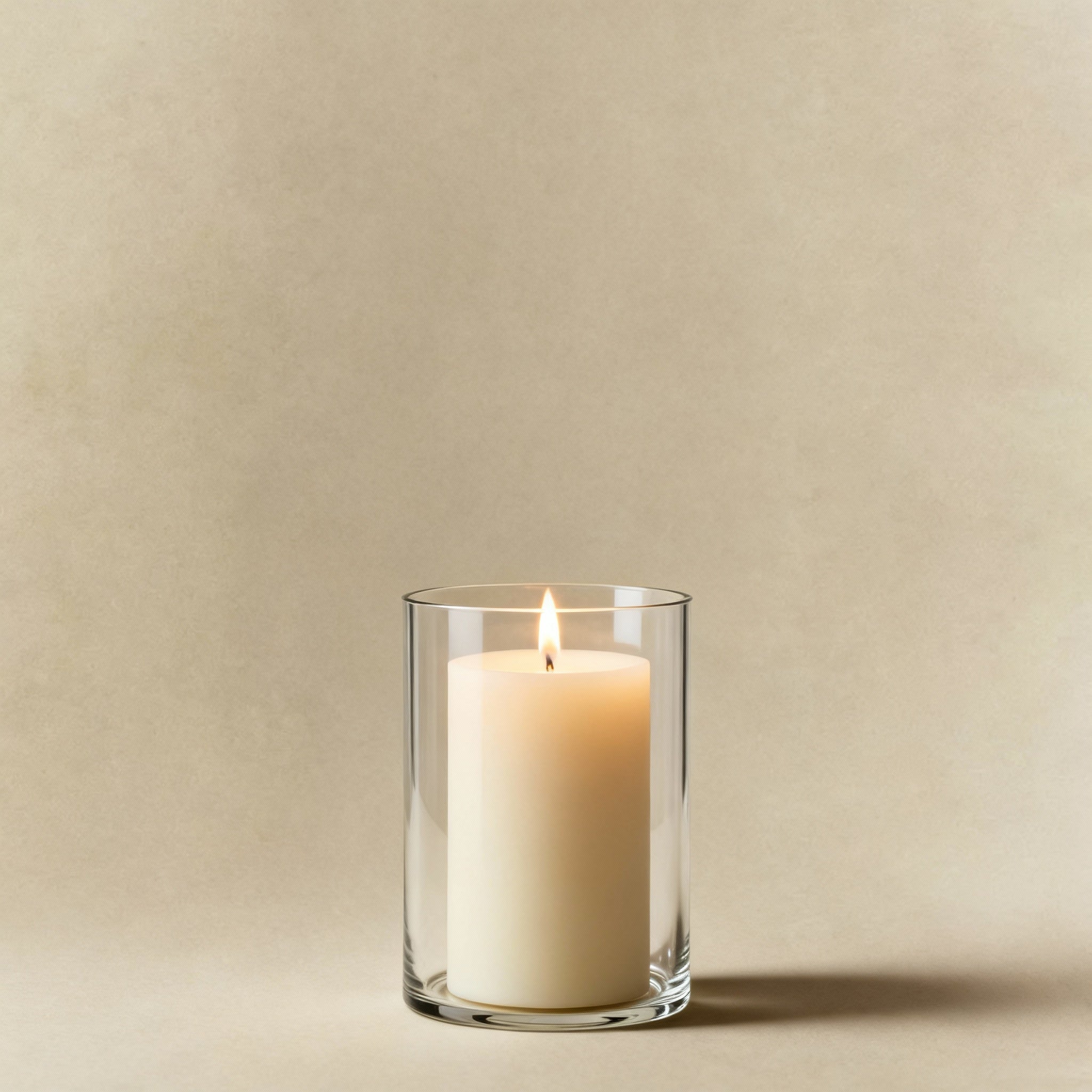 Portavelas Halo transparente 12 cm