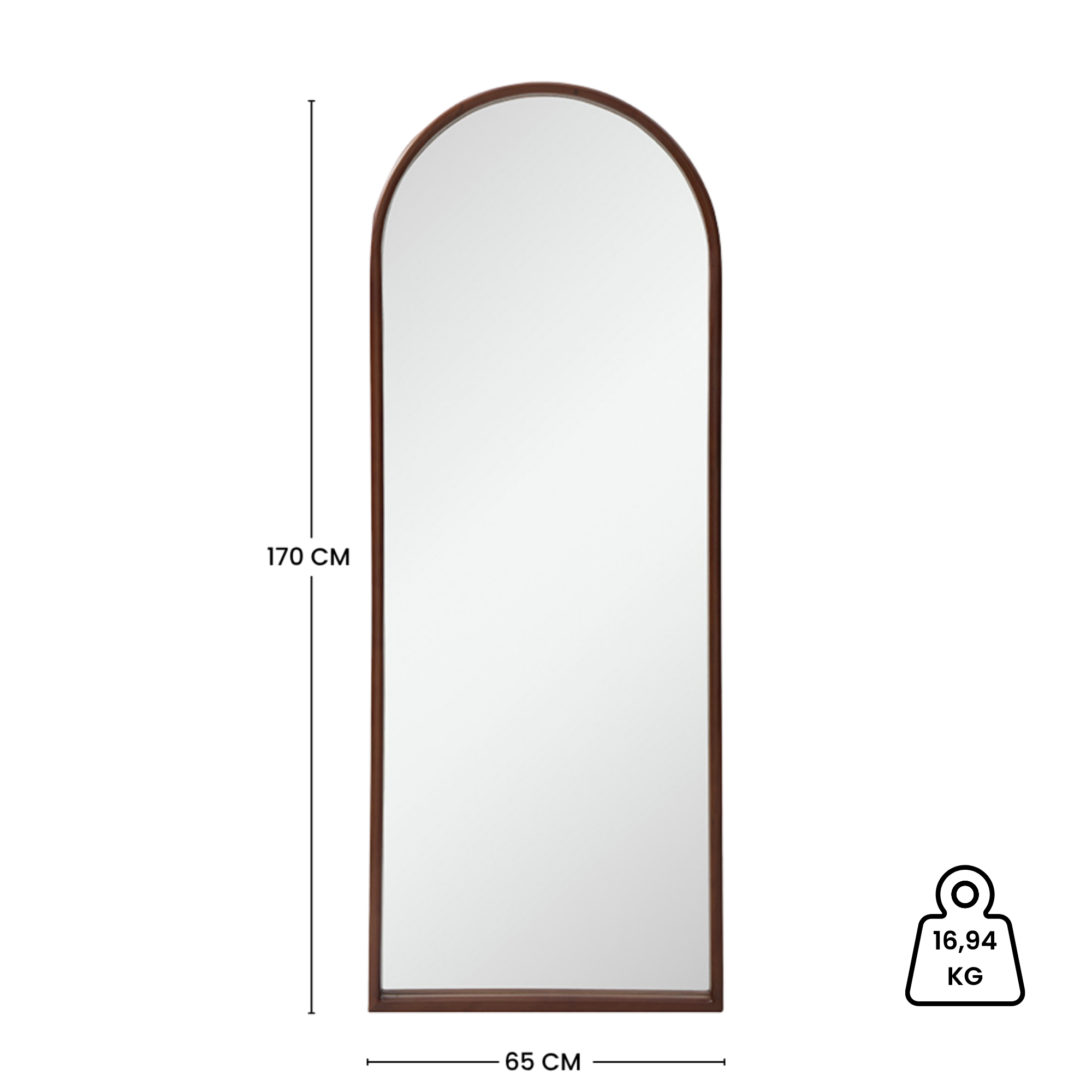 Miroir portrait Melin 65x170 cm
