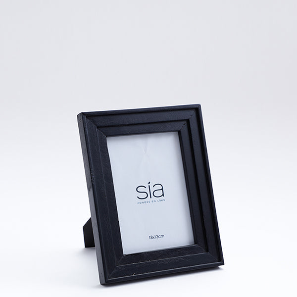 Cadre Photo Haiku en pin noir 13x18
