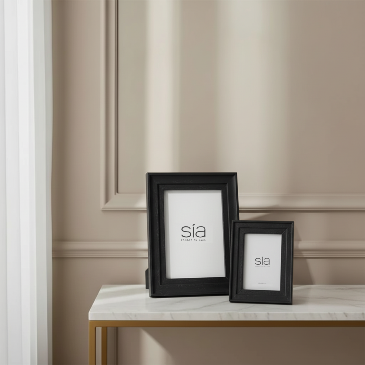 Haiku Photo Frame in Black Pine 13x18