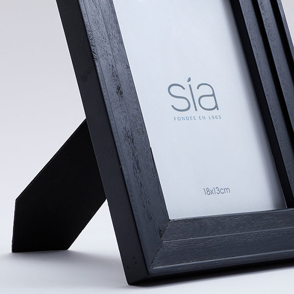 Cadre Photo Haiku en pin noir 13x18