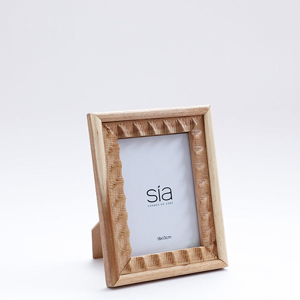Cadre Photo Natté en acacia 13x18