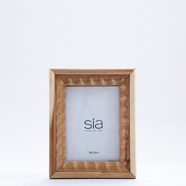 Cadre Photo Natté en acacia 13x18