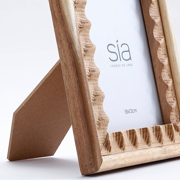 Cadre Photo Natté en acacia 13x18