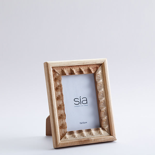 Cadre Photo Natté en acacia 10x15