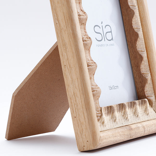 Cadre Photo Natté en acacia 10x15