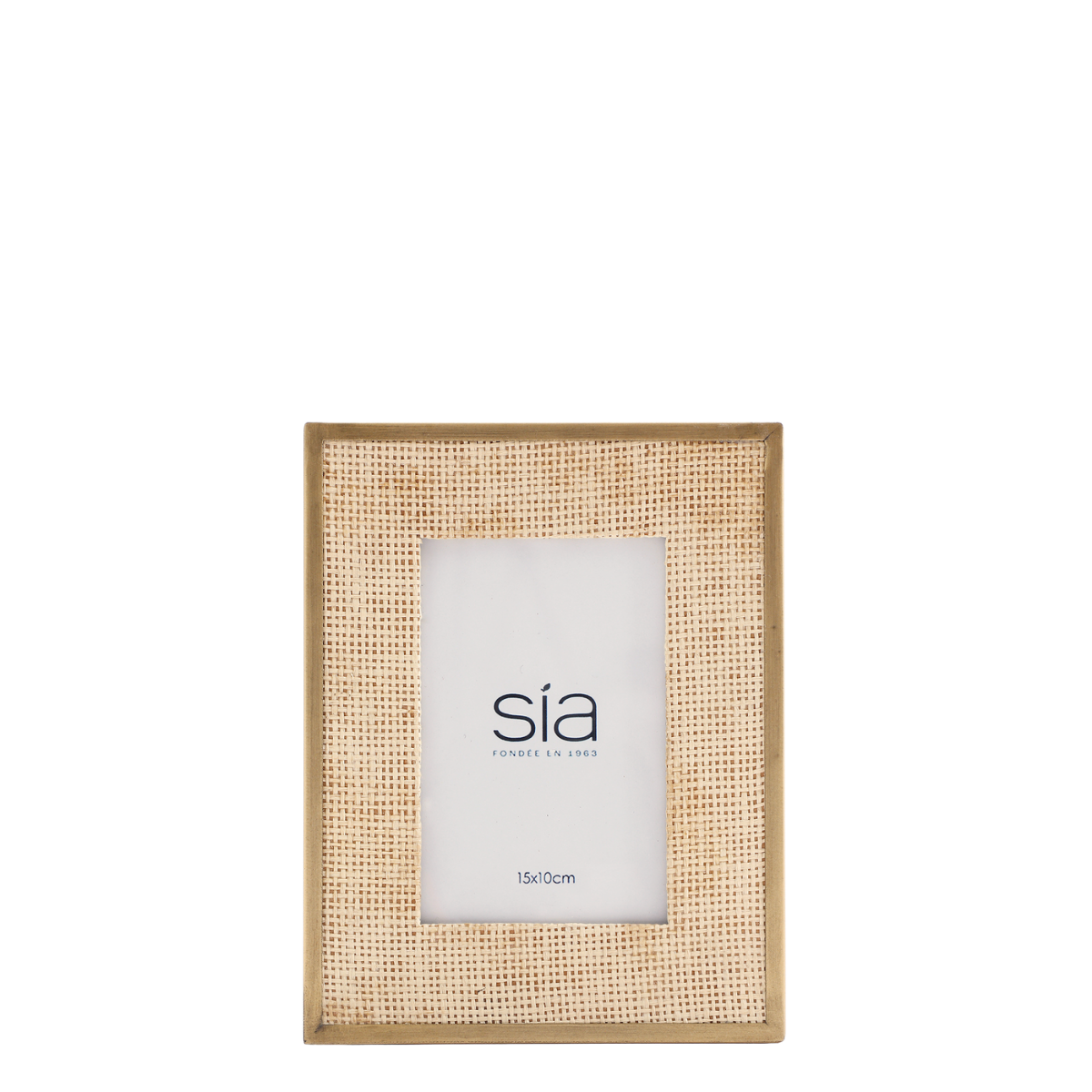 Loft Photo Frame in rattan and metal 10x15