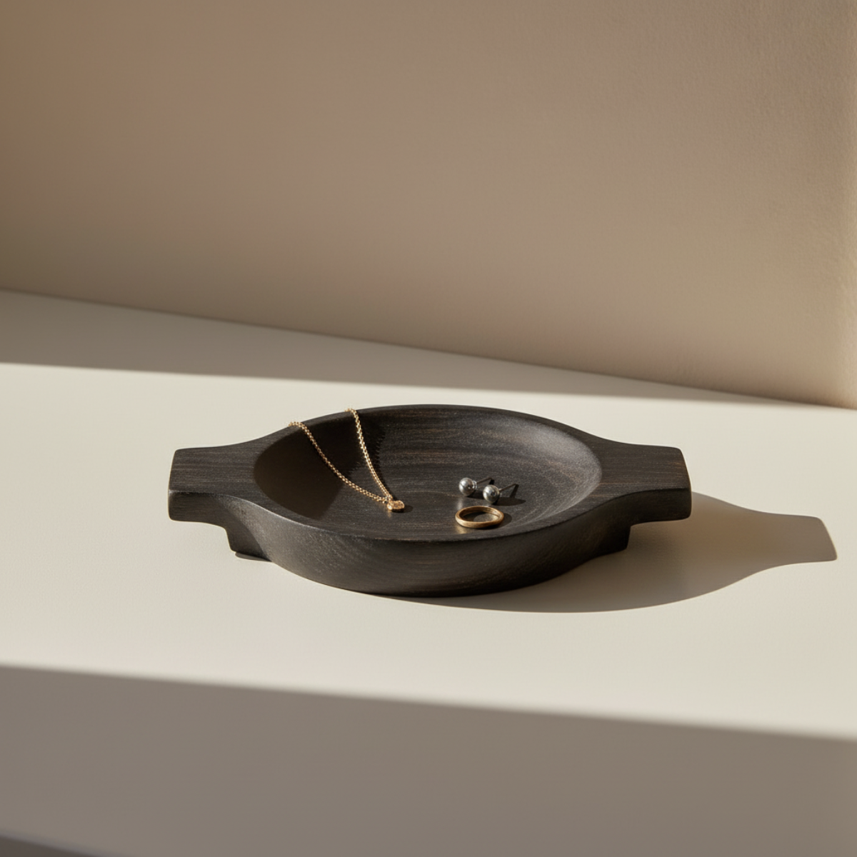 Bandeja decorativa redonda Osso