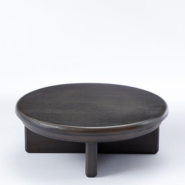 Plateau décoratif rond sur pieds Milo