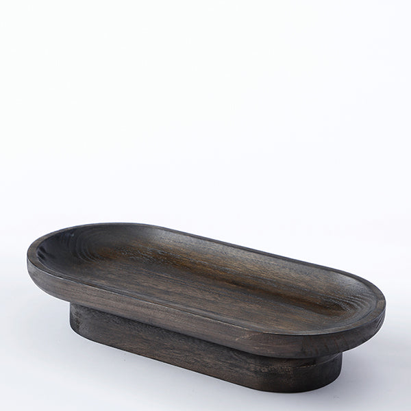 Plateau décoratif ovale Ebon